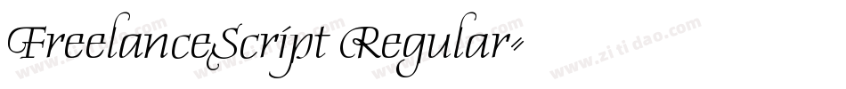 FreelanceScript Regular字体转换